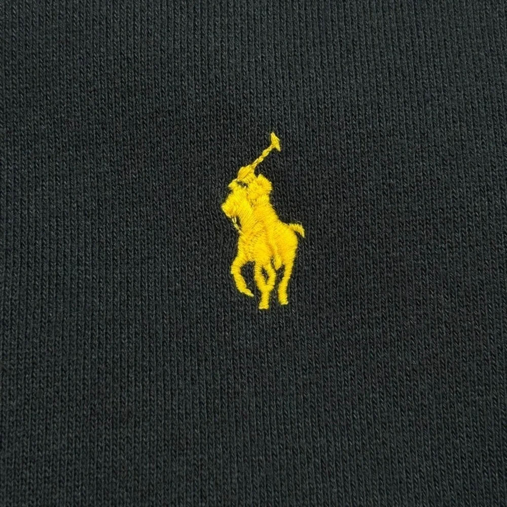 Polo Ralph Lauren Men's 4XB Full Zip Hoodie Sweater Blue Heavyweight Yellow Pony